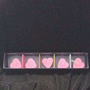 BaRich Candle For Life 💕 Bee 🐝 Wax, Heart-Shaped Pink Tealight Candles Set
